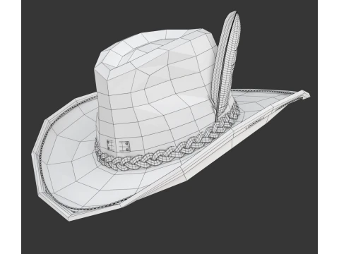 Chap&eacute;u de vaqueiro Modelo 3D