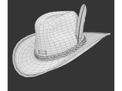 Chap&eacute;u de vaqueiro Modelo 3D