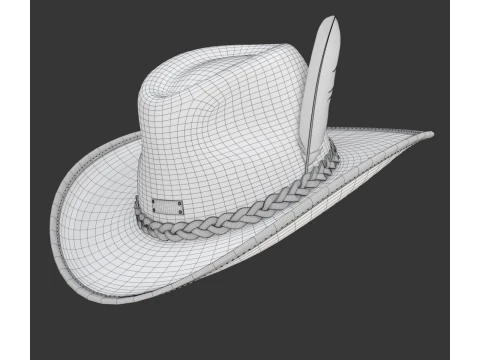 Chap&eacute;u de vaqueiro Modelo 3D
