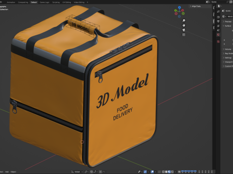 Food Delivery Bag 3D Model