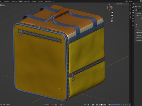 Food Delivery Bag 3D Model