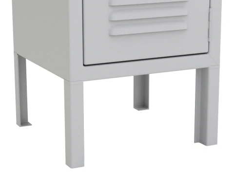 Metal Locker With Padlock 3D Model
