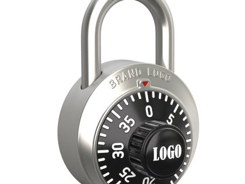 Combination Padlock 3D Model