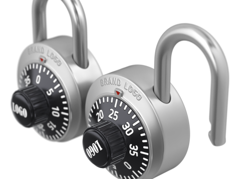 Combination Padlock Modèle 3D