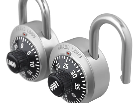 Combination Padlock 3D Model