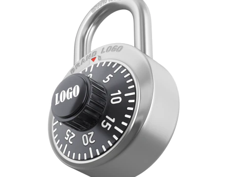 Combination Padlock 3D Model