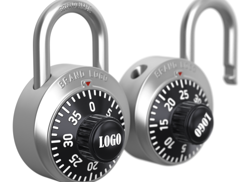 Combination Padlock Modèle 3D