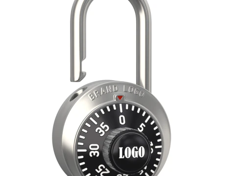 Combination Padlock 3D Model