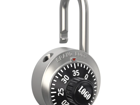 Combination Padlock 3D Model
