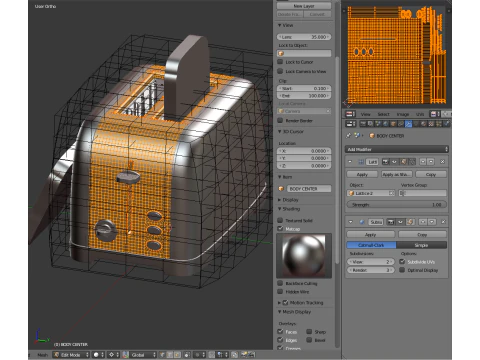 Toaster 3D Modell