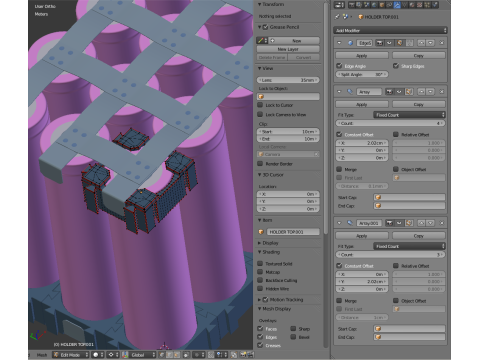 Customizable Battery Pack 3D Модель