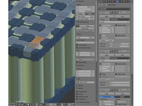 Customizable Battery Pack 3D Модель