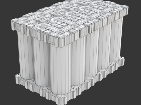 Customizable Battery Pack 3D Модель