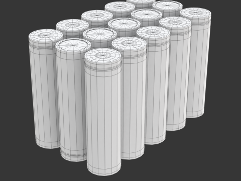 Customizable Battery Pack 3D Модель