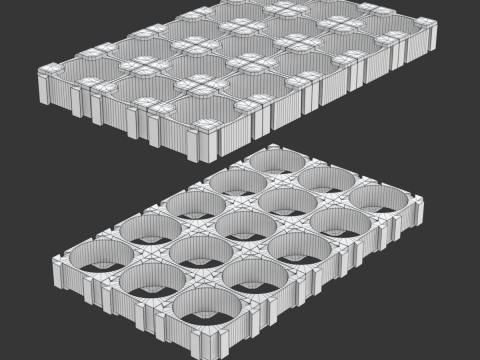 Customizable Battery Pack 3D Модель