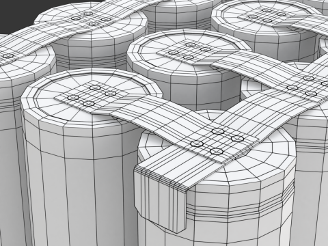 Customizable Battery Pack 3D Модель