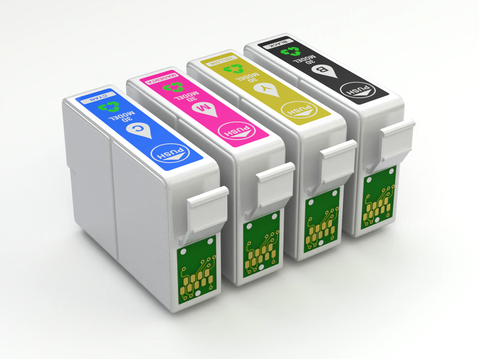 Conjunto de cartuchos Modelo 3D .c4d .max .obj .3ds .fbx .stl .blend 