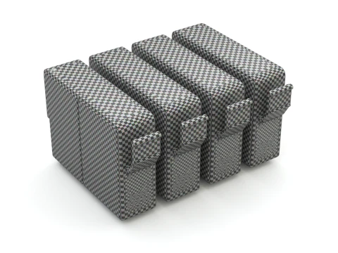 Conjunto de cartuchos Modelo 3D