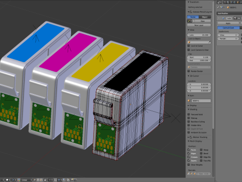 Cartridge Set 3D Модель