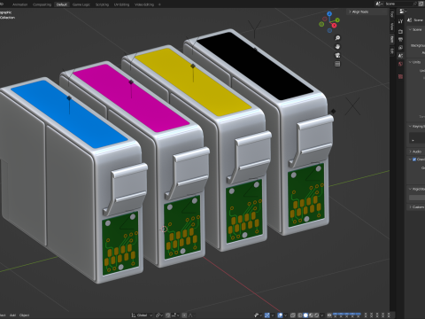 Cartridge Set 3D Модель