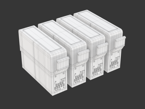 Cartridge Set 3D Модель