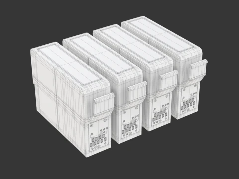 Conjunto de cartuchos Modelo 3D