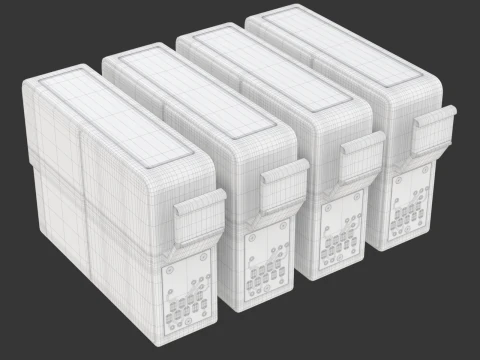 Conjunto de cartuchos Modelo 3D