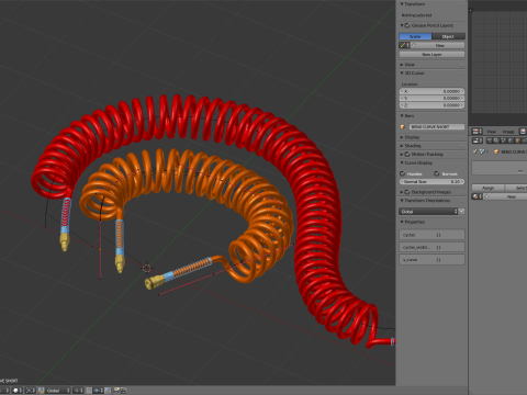 Pneumatic Hose 3D Модель