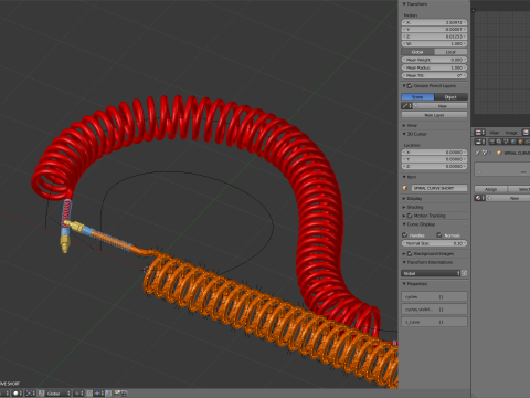 Pneumatic Hose 3D Модель