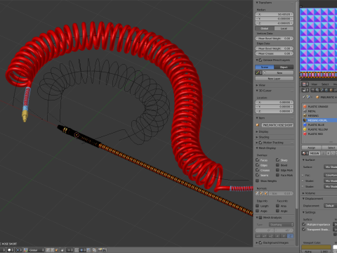 Pneumatic Hose 3D Модель