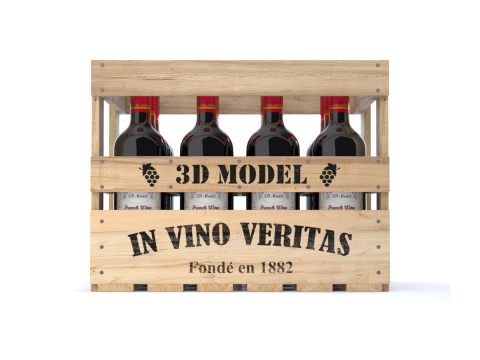 Wine Crate 3D Model