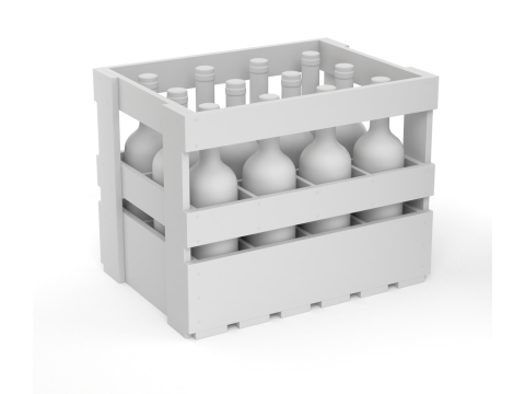 Wine Crate 3D Model