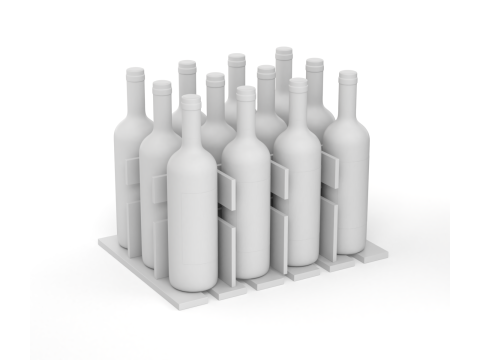 Wine Crate 3D Model
