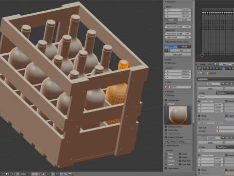 Wine Crate 3D Model