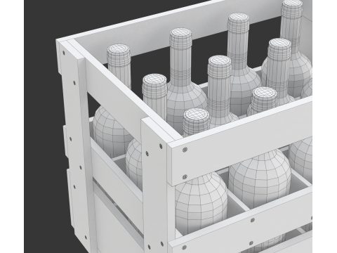 Wine Crate 3D Model