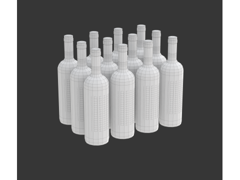 Wine Crate 3D Model