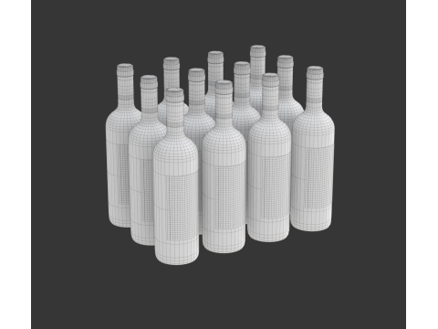 Wine Crate 3D Model