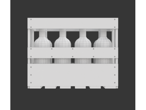 Wine Crate 3D Model