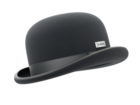Bowler Hat 3D Model