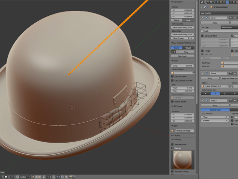 Bowler Hat 3D Model