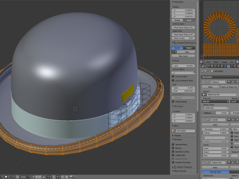 Bowler Hat 3D Model