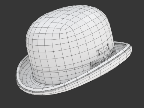 Bowler Hat 3D Model