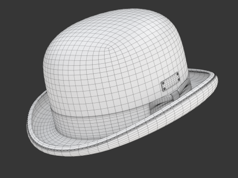 Bowler Hat 3D Model