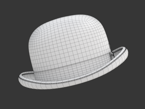 Bowler Hat 3D Model