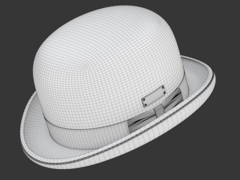 Bowler Hat 3D Model