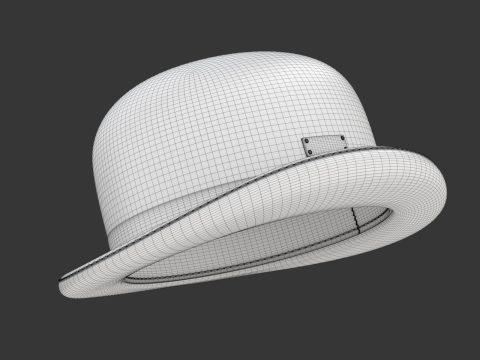 Bowler Hat 3D Model