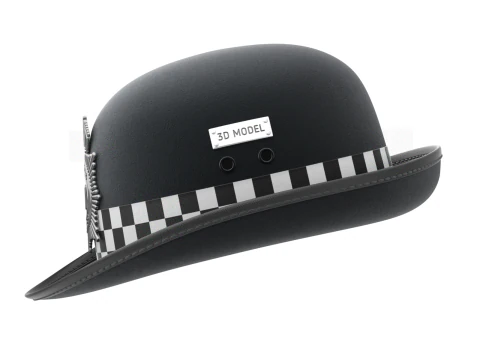Police Woman Hat 3D Model