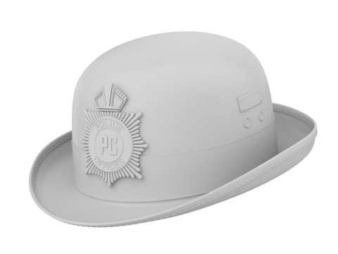 Police Woman Hat Modelo 3D