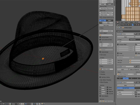 Trilby Hat 3D Model