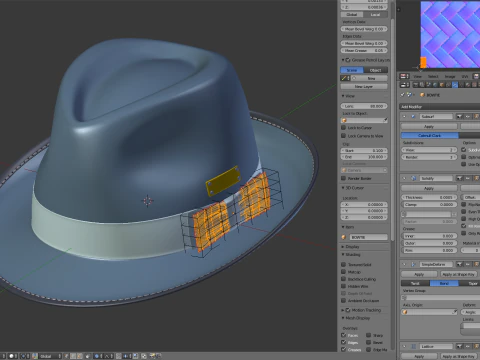 Trilby Hat 3D Model